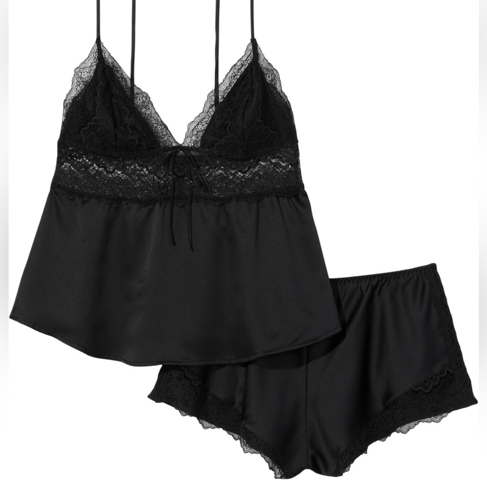 Lace & Satin Cami set